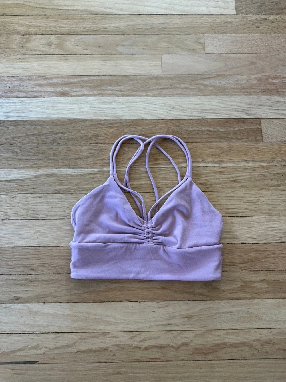 Lululemon pink strapy bra